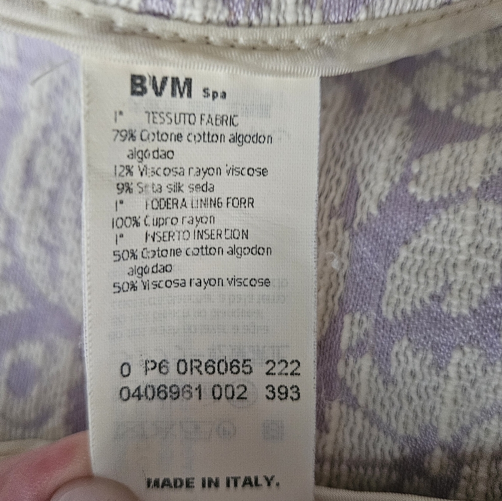 LES COPAINS Made In Italy Lilac Floral Jacket | SZ 44/8 - Picture 15 of 15